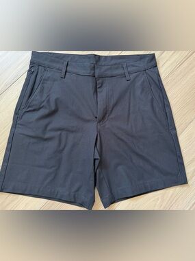 Fabletics The Don Men's Black Performance Shorts 8” inseam NEW